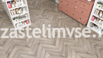 Кварцвиниловая плитка Alpine Floor Chevron Дуб Исида ECO-20-8