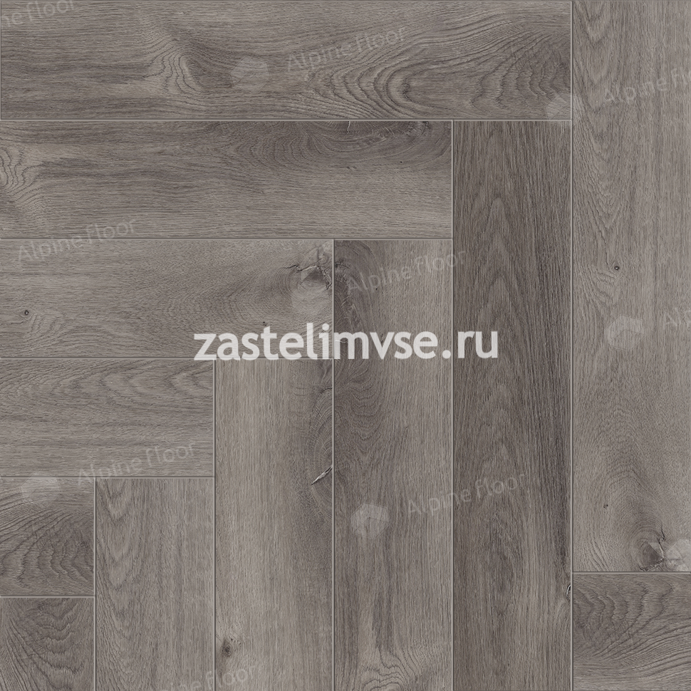 Клеевая LVT плитка AlpineFloor Parquet LVT Дуб Мерга ECO 16-13