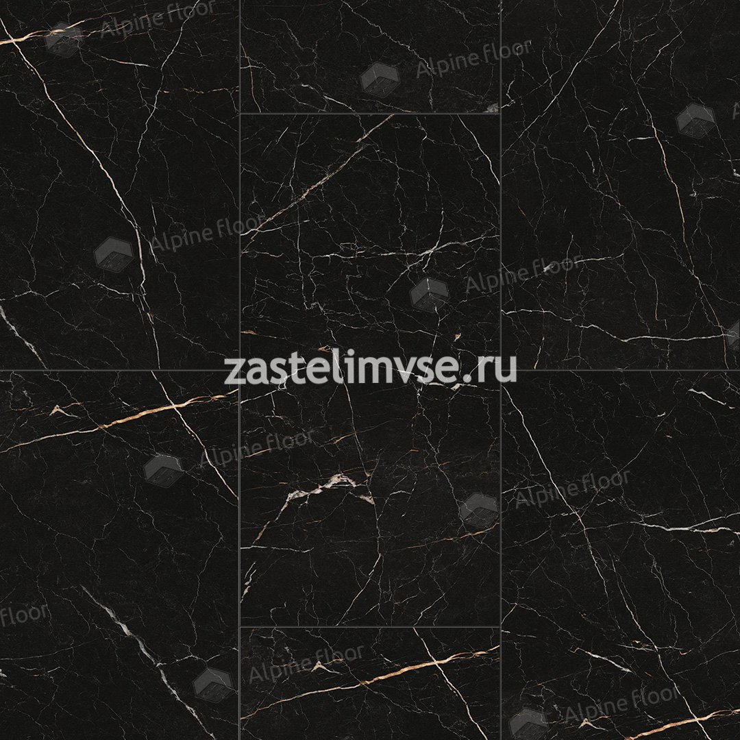 Кварцвиниловый ламинат AlpineFloor Stone Mineral Core Неро ECO 4-27