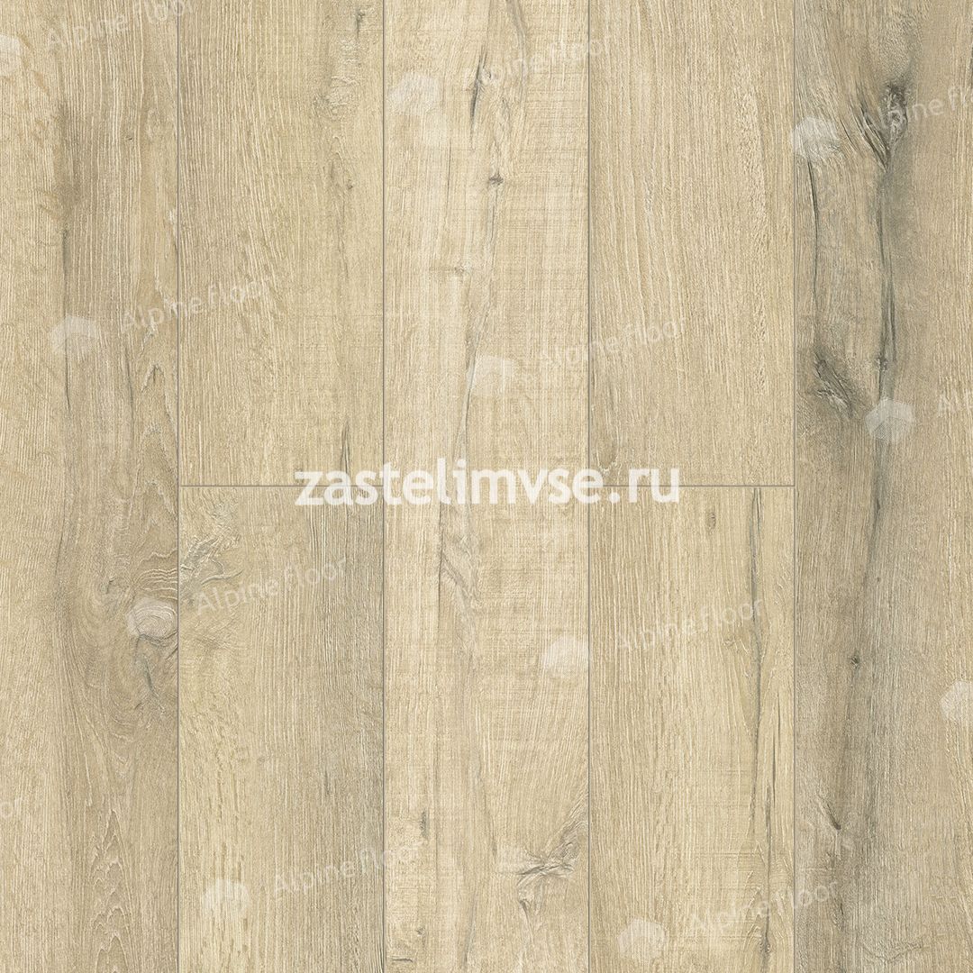 Кварцвиниловый ламинат AlpineFloor Premium XL Дуб Сливочный ECO 7-19