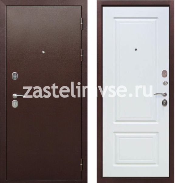 Дверь металлическая Тайга 9 см Белый Клен 860мм