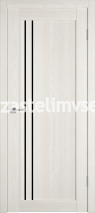 Дверь межкомнатная Атум Про 33 Дуб арктический/Лакобель черный 900мм