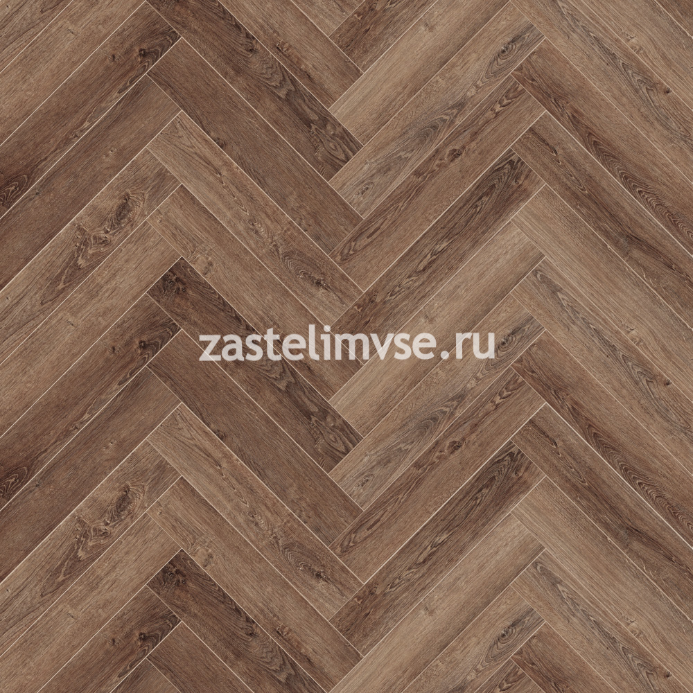 SPC плитка CronaFloor Herringbone 4V Дуб Тулуза
