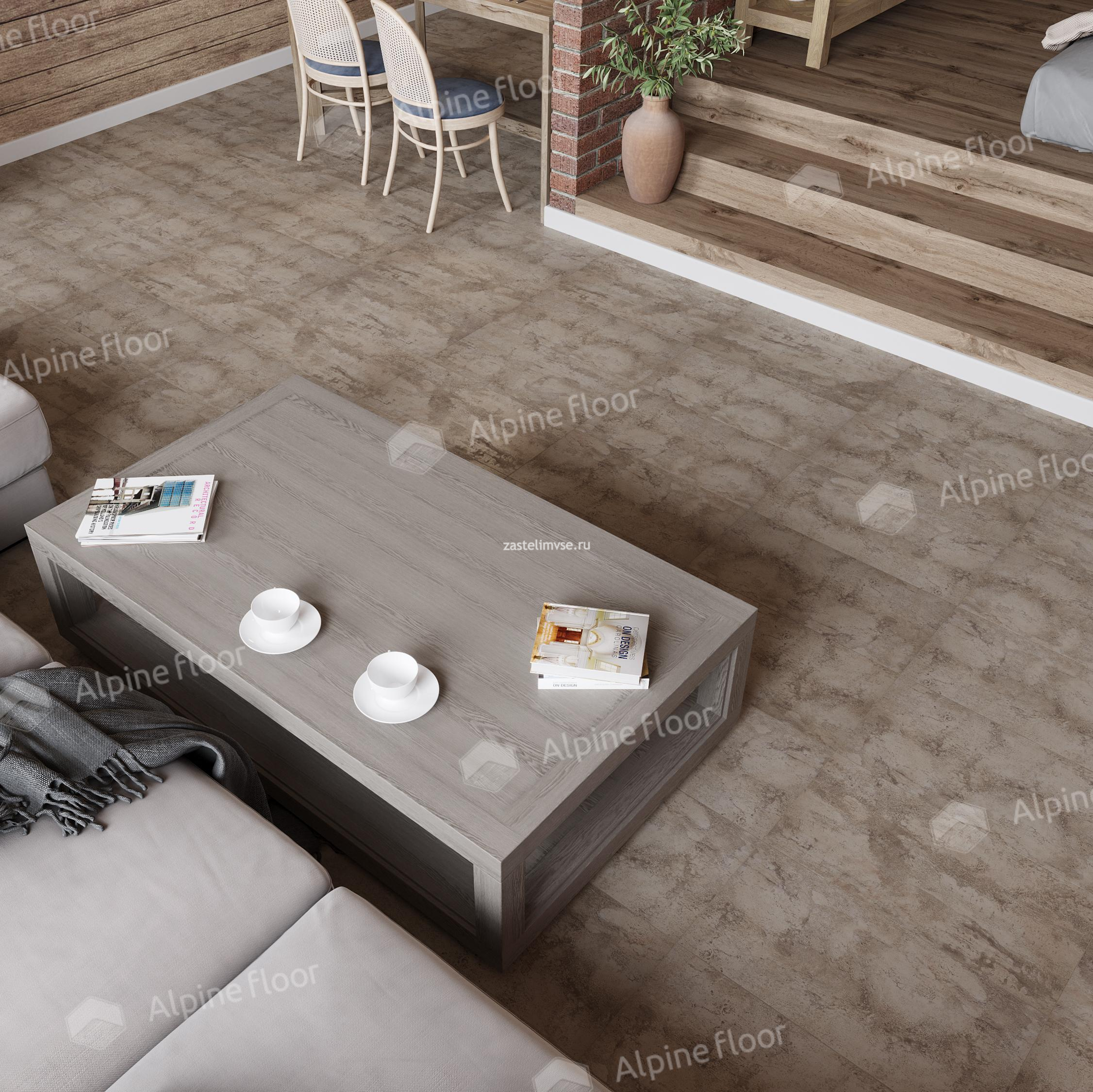 Кварцвиниловый ламинат AlpineFloor Stone Mineral Core Ричмонд ECO 4-1