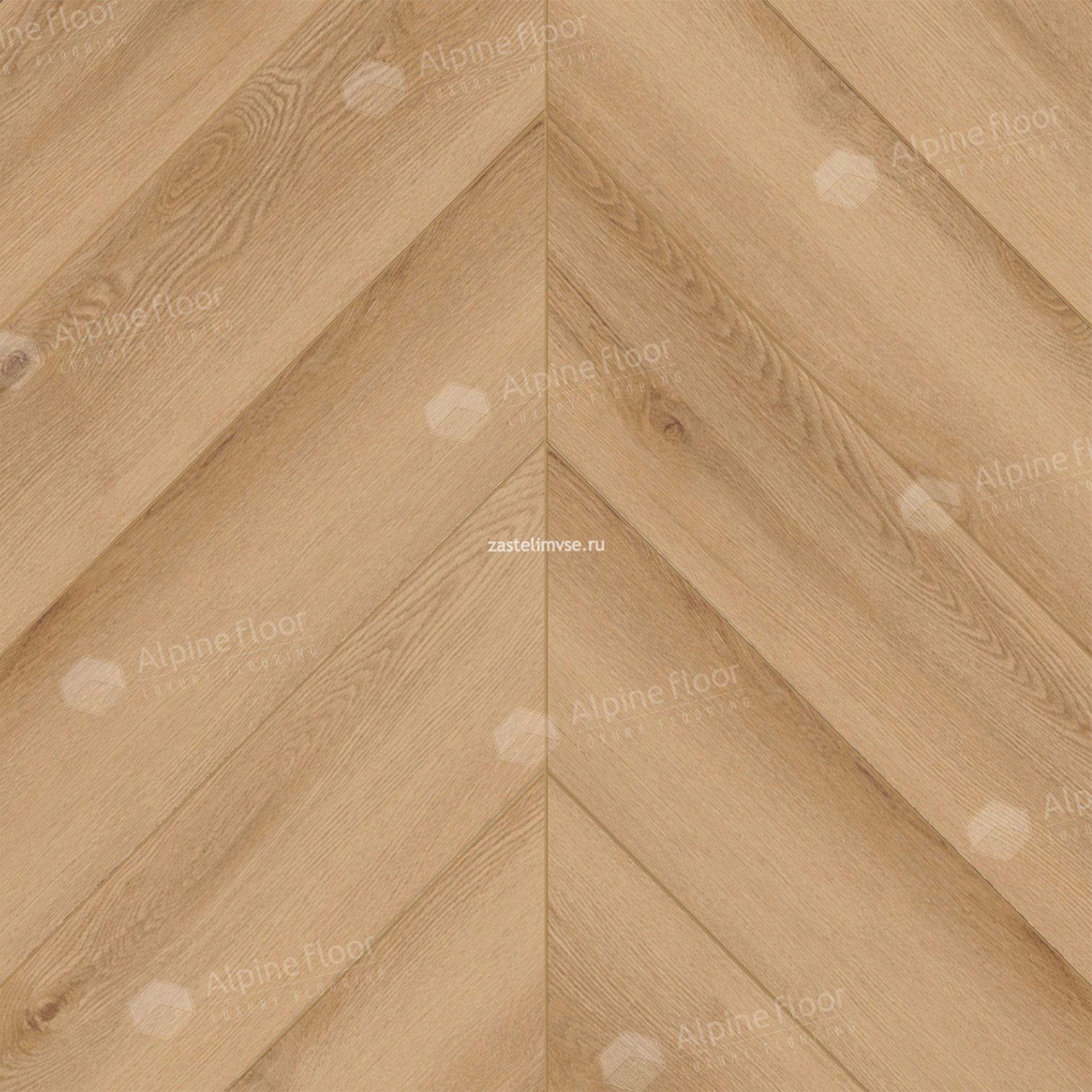 Кварцвиниловый ламинат AlpineFloor Chevron Alpine Дуб Самерсет Chevron ECO 18-19