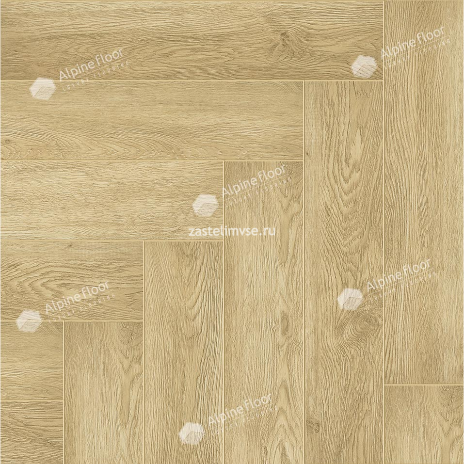 Кварцвиниловый ламинат AlpineFloor Parquet Premium Дуб Ваниль Селект ECO 19-3