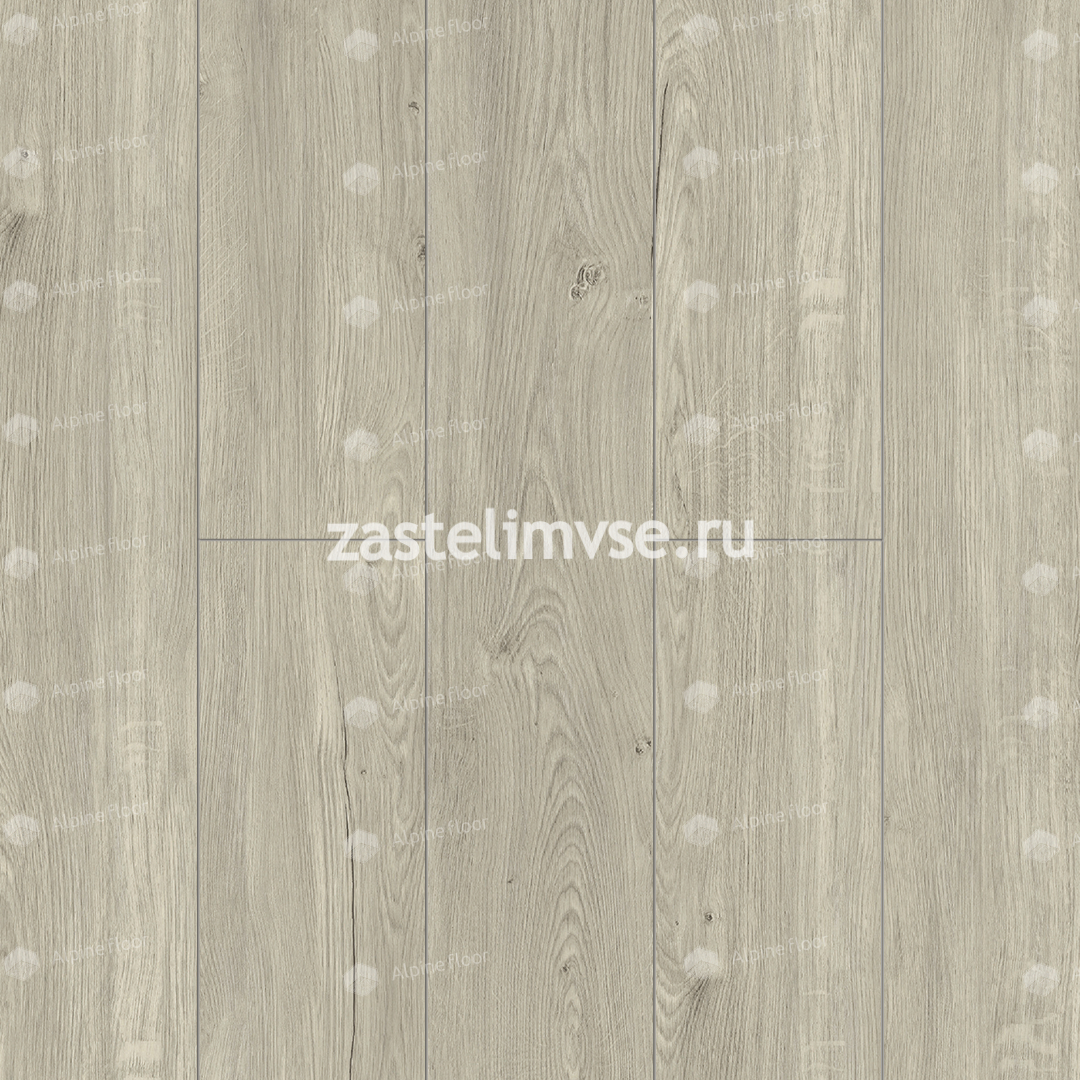 Замковая LVT плитка AlpineFloor Sequoia Секвойя Снежная ECO 6-8