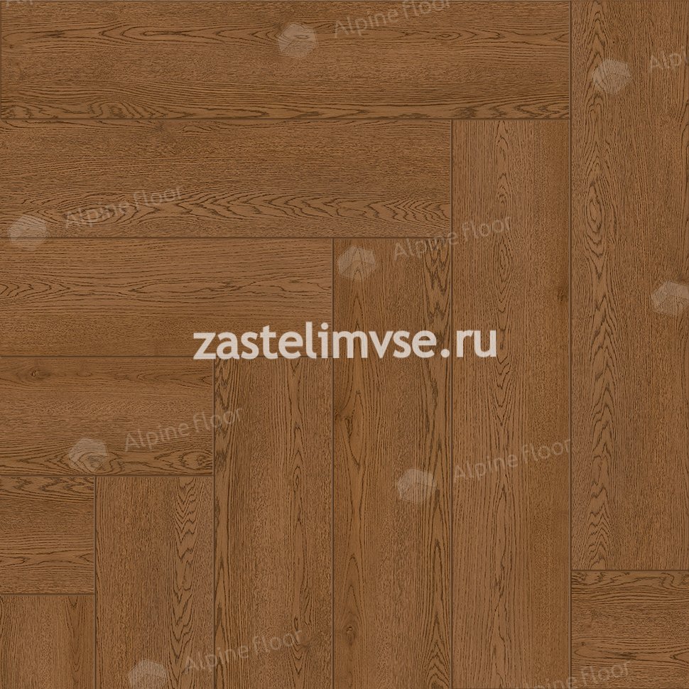 Кварцвиниловый ламинат AlpineFloor Light Parquet Дуб Селена ECO 13-32