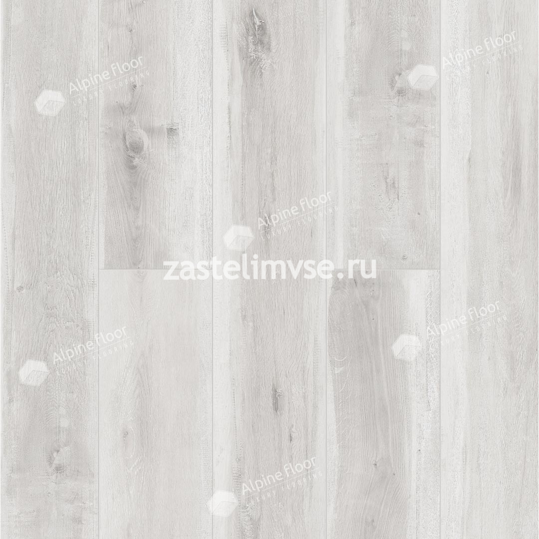 Клеевая LVT плитка AlpineFloor Easy Line Дуб Полярный ECO 3-19