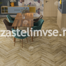 Клеевая LVT плитка AlpineFloor Parquet LVT Дуб Кастор ECO 16-34