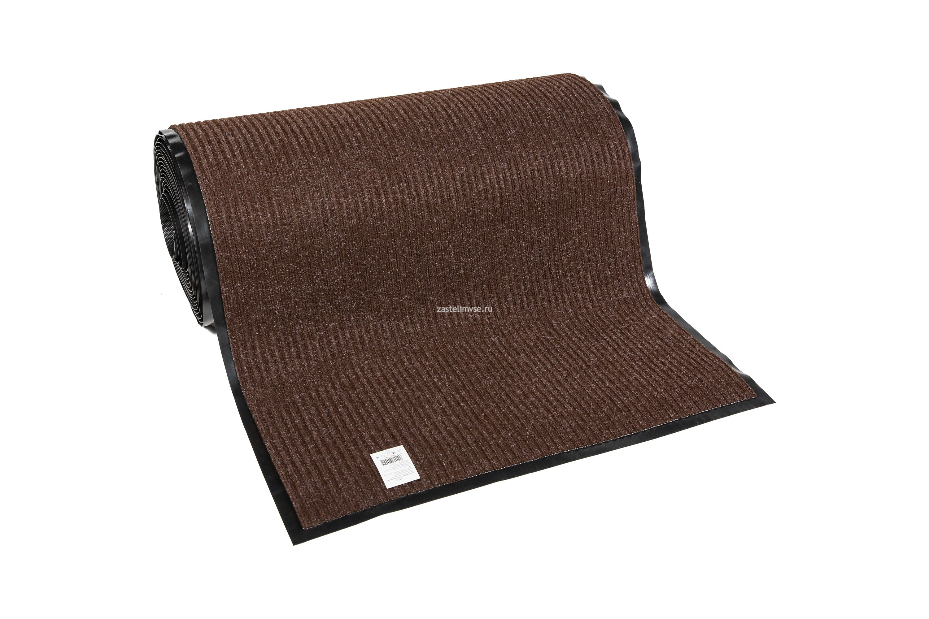 Влаговпитывающая дорожка Sun Step Ребристый коричневый - ширина рулона 0,9 м (продается кратно рулонам)