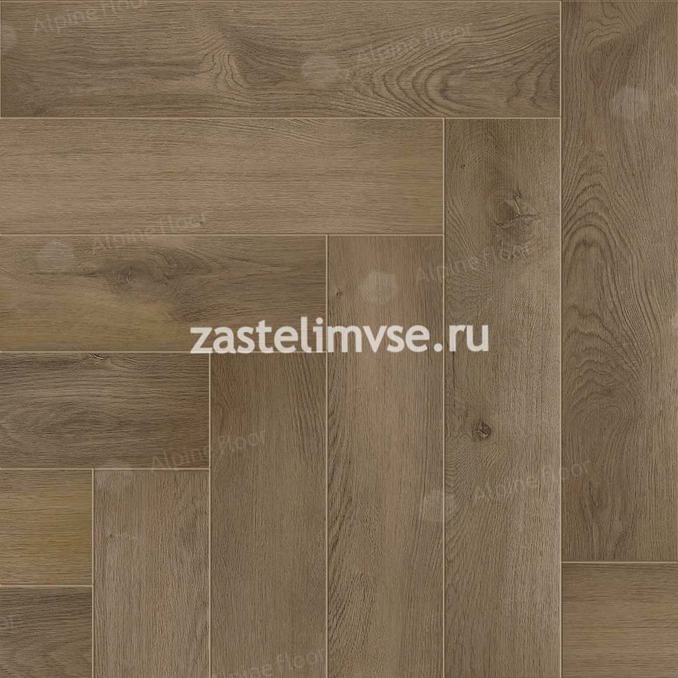 Кварцвиниловый ламинат AlpineFloor Light Parquet Дуб Насыщенный ECO 13-7
