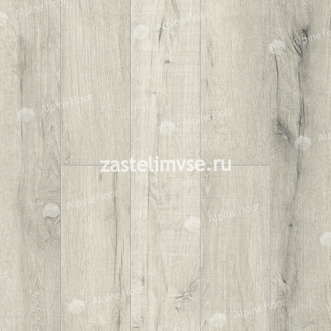 Кварцвиниловый ламинат AlpineFloor Premium XL Дуб Серебряный ECO 7-22