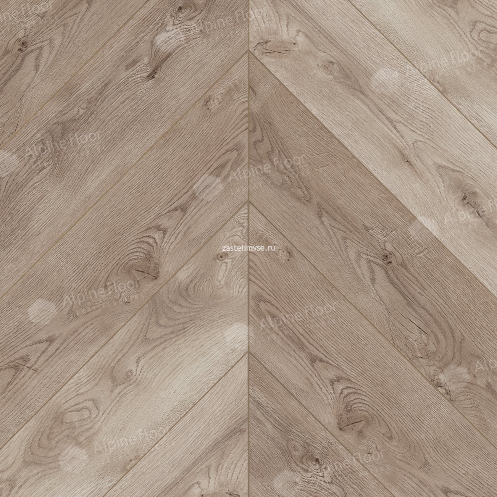 Кварцвиниловый ламинат AlpineFloor Chevron Alpine Гикори Chevron ECO 18-21