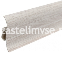 Плинтус LinePlast Матовый 58 мм Ясень Светлый L046